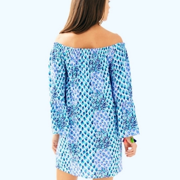 Lilly Pulitzer Nevie Toe In Off The Shoulder Dress - Picture 10 of 10